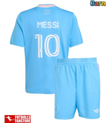 Inter Miami Lionel Messi #10 Tredje Tröja Barn 2025-26 Kortärmad (+ Korta byxor)